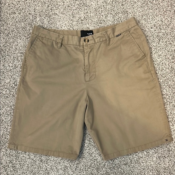 Hurley Men's Khaki Shorts - Picture 1 of 7